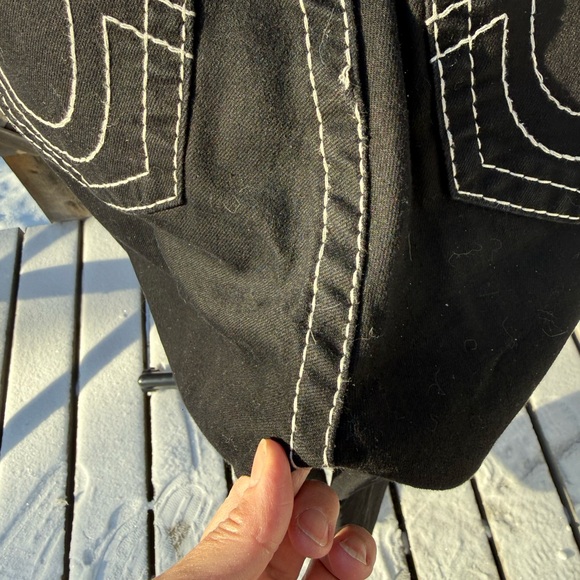 True Religion Women's Black Flare Jeans - Picture 6 of 14